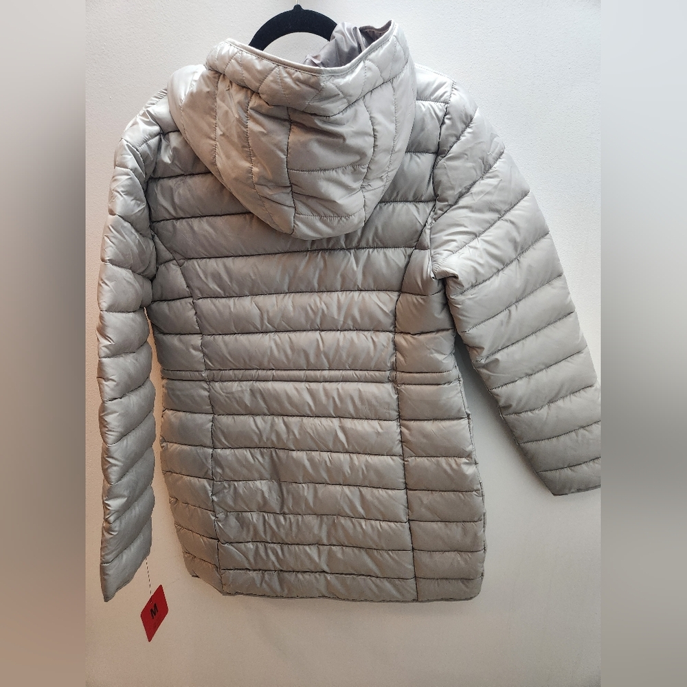 Silver Puffer Jacket - Picture 2 of 3